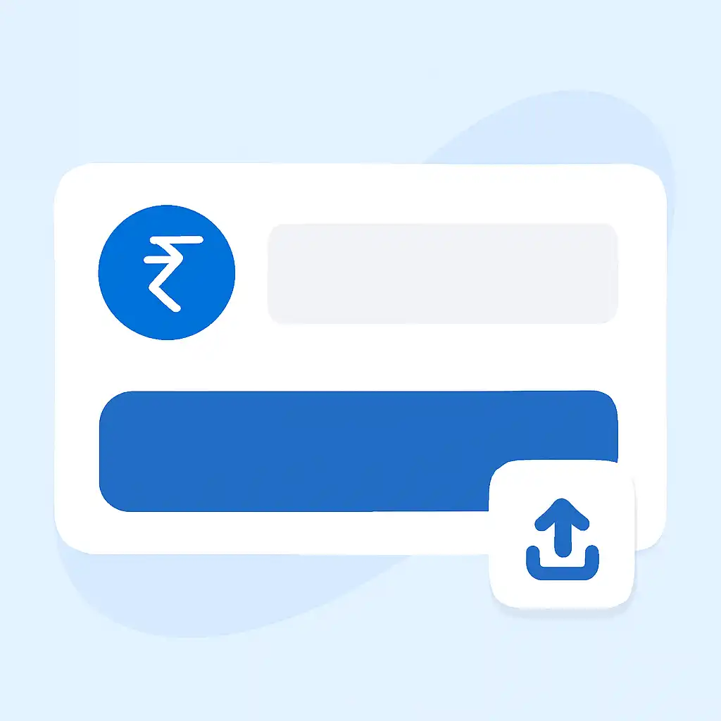 Close-up of button or form field for upi deposits, Rummy Nabob