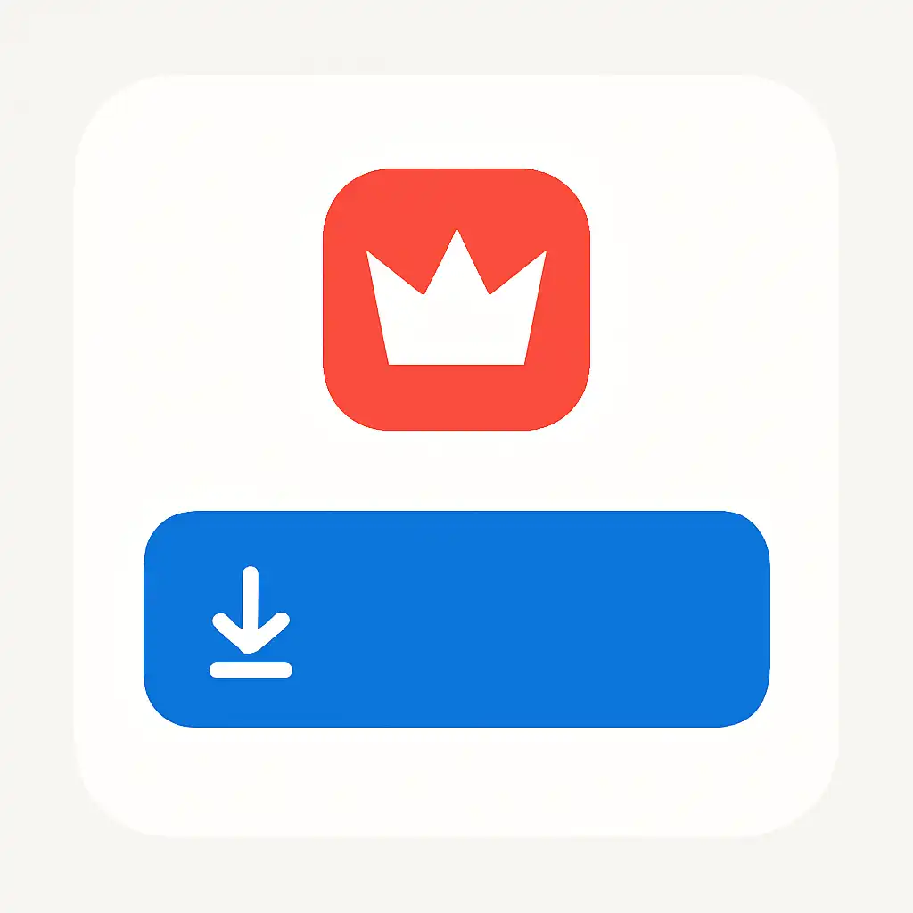 Close-up of button or form field for ios app install, Rummy Nabob