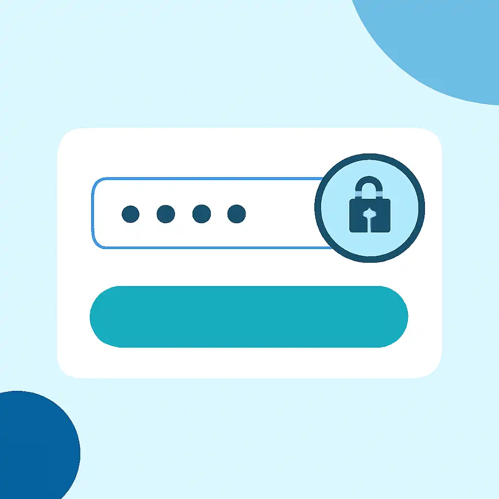Close-up of button or form field for password reset, Rummy Nabob