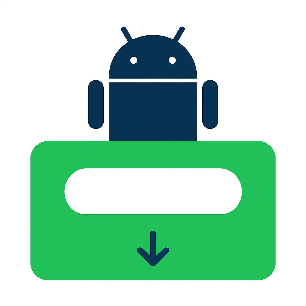Close-up of button or form field for android apk install, Rummy Nabob